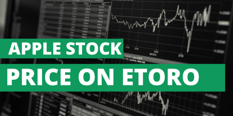 Apple stock price on eToro