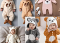 rs 149 bear design long-sleeve baby jumpsuit thespark shop
