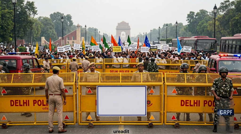 Delhi protest