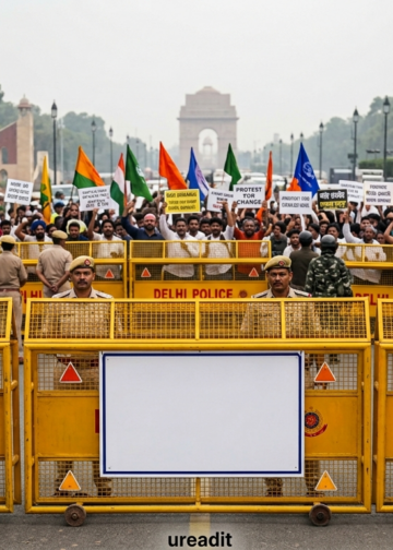 Delhi protest
