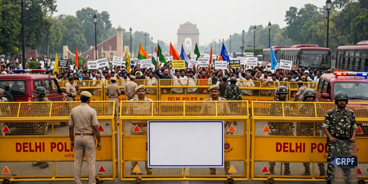 Delhi protest